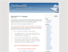 Tablet Screenshot of desmume.org